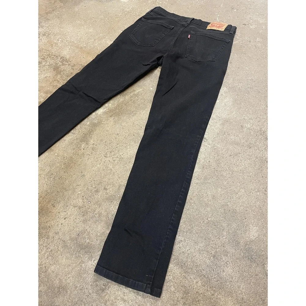 Levis 511 Jeans Mens 36x34 Black Denim Slim‎ Fit Straight Leg Zip Fly 5-Pocket